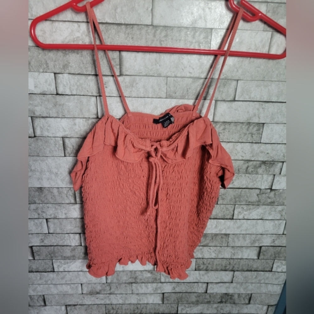 American Eagle Size Large spaghetti strap crop summer top